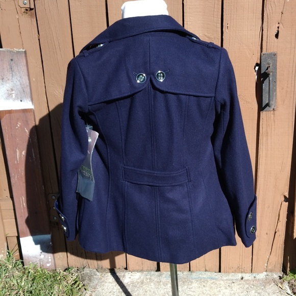 Green Envy coat Navy blue New size small - Picture 4 of 5